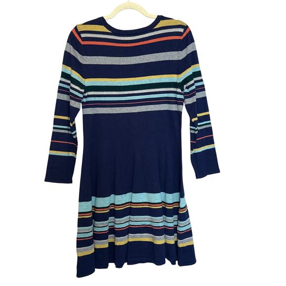 MOTH ANTHROPOLOGY Luca Striped Sweater Dress Multicolor Long Sleeve Knit Size L - Picture 3 of 16